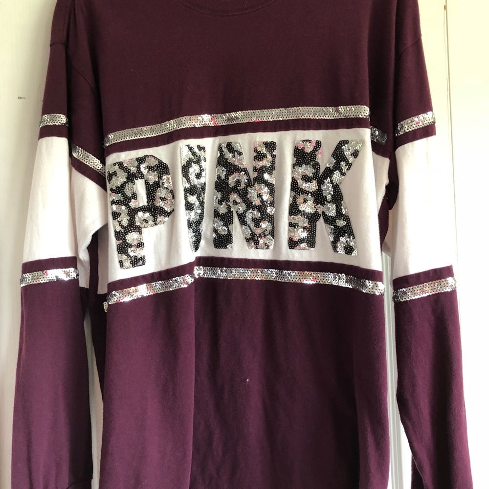 VS Pink sequin top